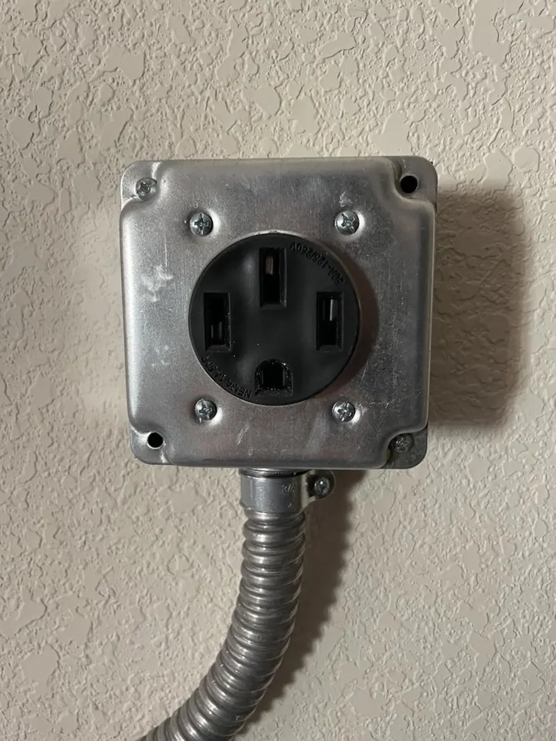 NEMA 14-50 outlet installed for Electrical Panel Upgrade in Plant City